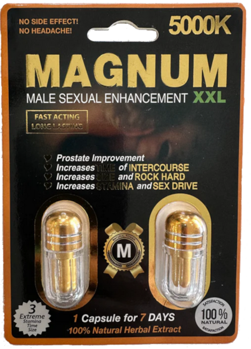 MAGNUM XXL 5000K - Double Capsule - Single Count (Two Pack)