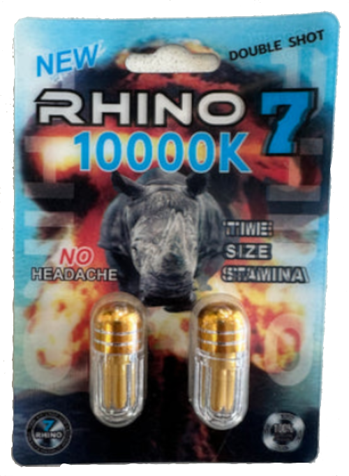 New Rhino 7 10000K - Double Capsule - 24 Count Box